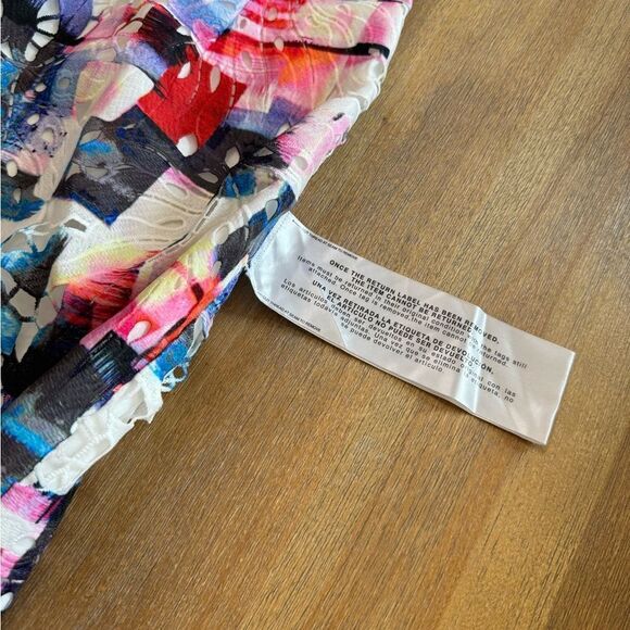 Dress The Population Gabriella Lace One-Shoulder Broderie Anglaise Dress‎ XS - Picture 9 of 14